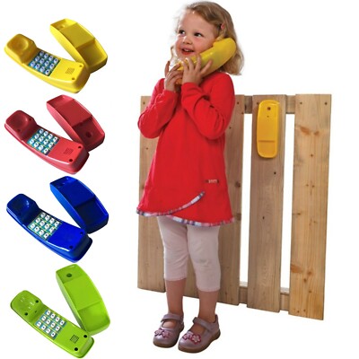 Spieltelefon Kinder Telefon apfelgrün für Spielhaus Spielturm Kinderhandy
