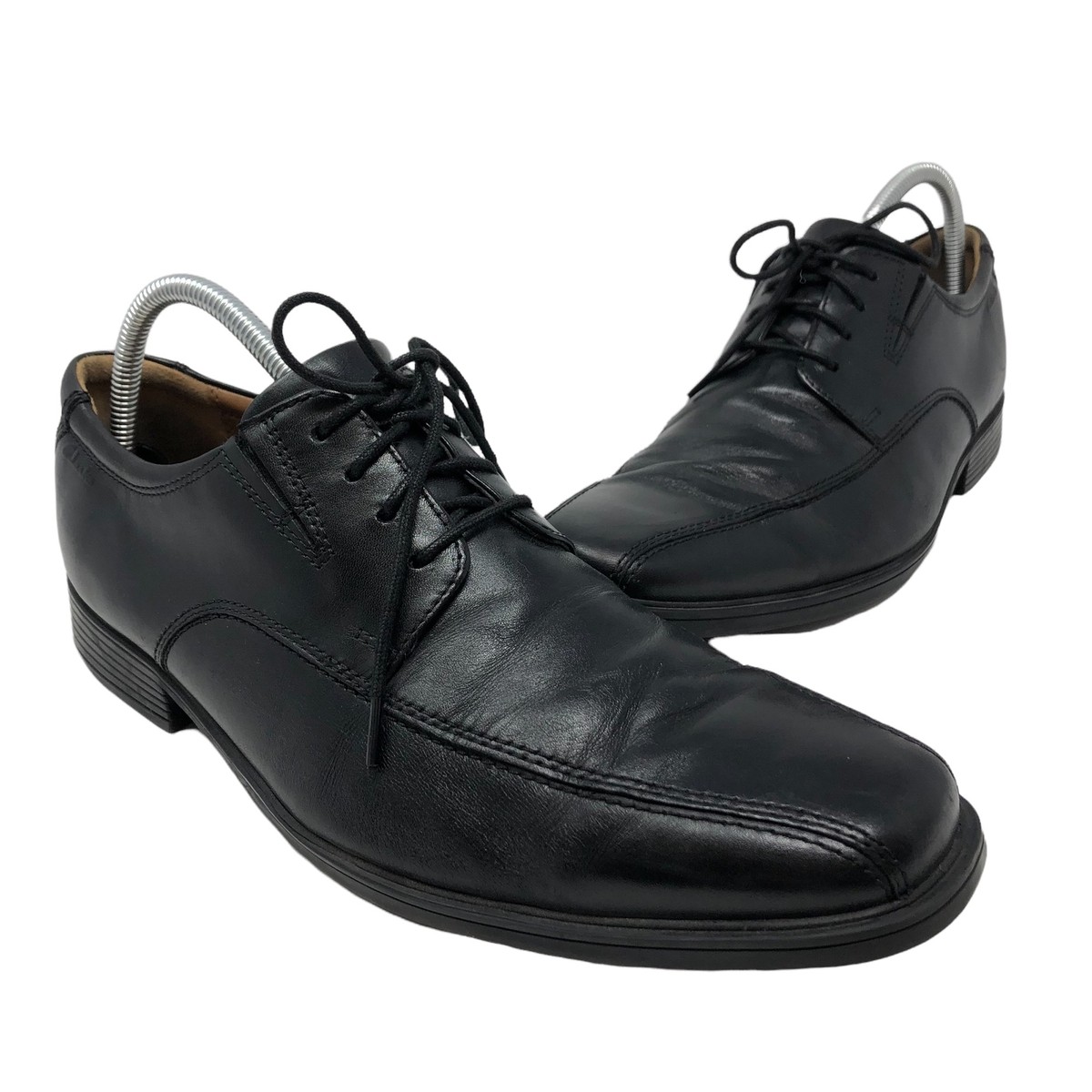Clarks Shoes Mens 9.5M Black Tilden Walk Oxford Leather 