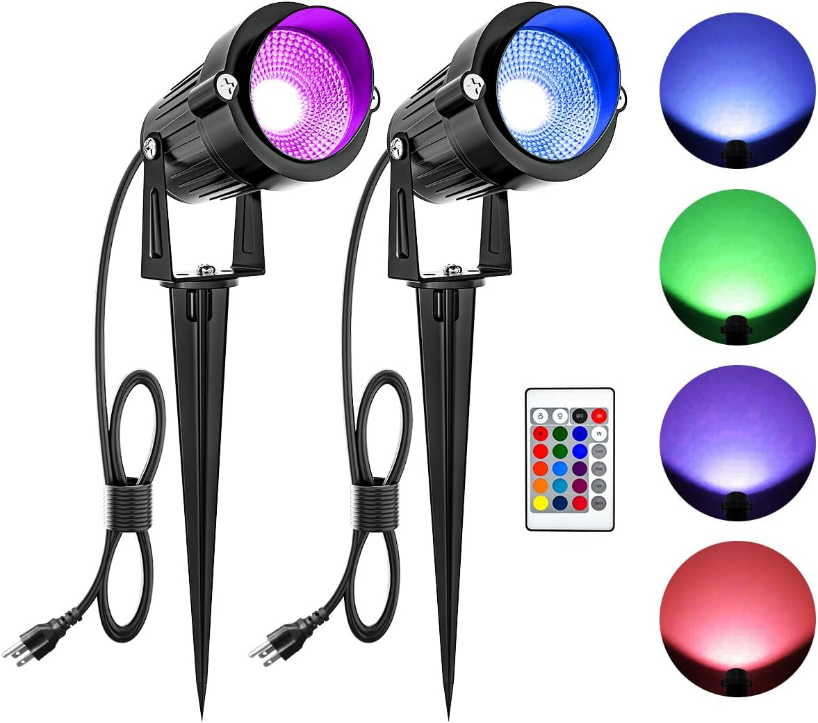 10W Christmas Spot Lights Outdoor Spotlight RGB Color Changing