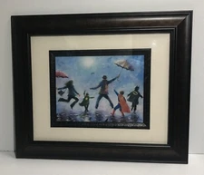 Framed Vickie Wade Kids Print “Singin in The Rain” Batman Superman 