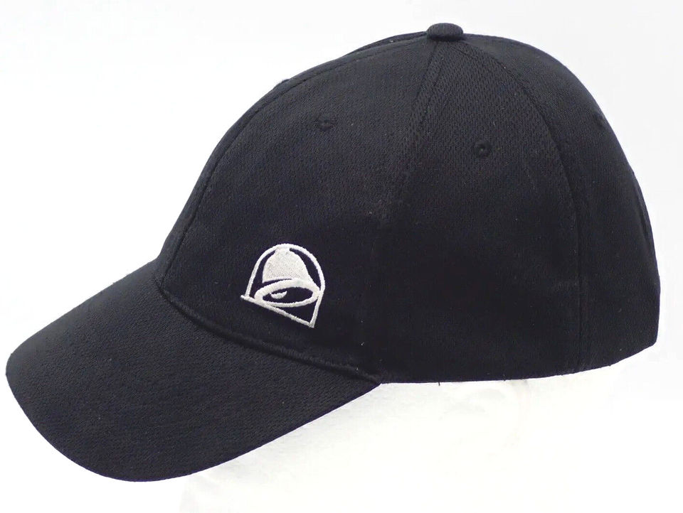 Taco Bell Employee Uniform Baseball Hat Cap Black Snapback Bell Logo