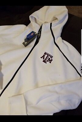 Adidas Mens Texas A M Aggie White Xl Zne Full Zip Hoodie Ebay