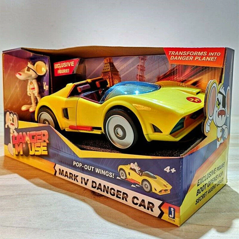 Peligro Ratón Mark IV Peligro Coche Juguete Coche Amarillo Modelo Colección Raro Niños Regalo Foto 2 de 3