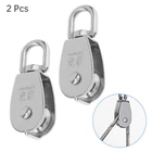 2x Cable Pulley, Swivel Rope Pulley Stainless Steel Pulley Block  M25 330lbs MAX