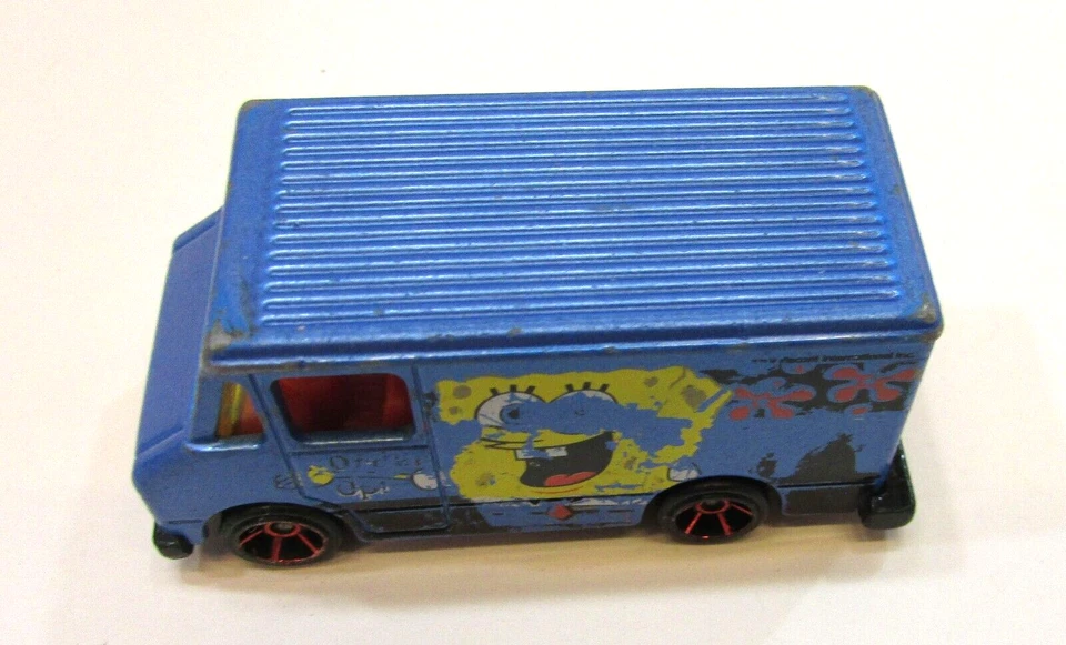 Винтажный 2012 Hot Wheels SpongeBob SquarePants 1976 синий заказ вверх литой фургон - Изображение 2 из 4