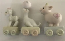 Precious Moments Birthday Train Years  1-3  Sam Butcher Enesco Imports 1985