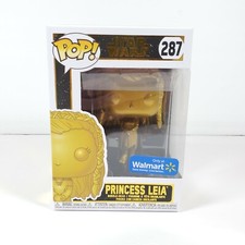 Funko POP! Star Wars Princesa Leia Endor #287 Walmart Oro Exclusivo