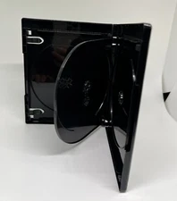 5 PCS NEW 15mm 4K ULTRA HD BLACK 3-DISC CASE, BOOKLET CLIPS, PS3-15MM  UHD