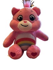 Care Bears Pink Rainbow Cheer Bear 9 Inch Plush Bean Bag Stuffed Toy 2021