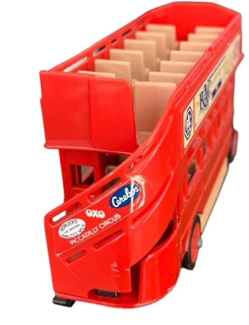 Matchbox Lesney Open Air Double Decker Bus 1982 Red Vintage 4" - Image 3 of 4