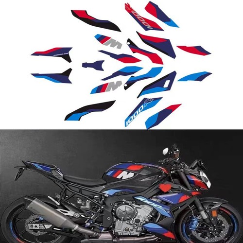 Body Fairing Sticker Decals For BMW S1000R M1000R 2021 2022 2023 Blue black - Picture 7 of 14