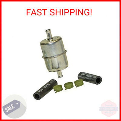 #ad Universal In Line Fuel Filter – Clamp On 3 8” – High Pressure Rated $9.44