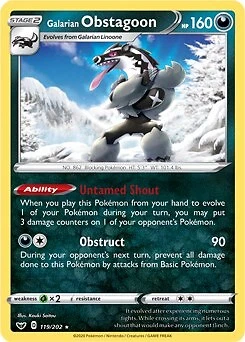 Galarian Obstagoon 119/202 Deck Exclusives