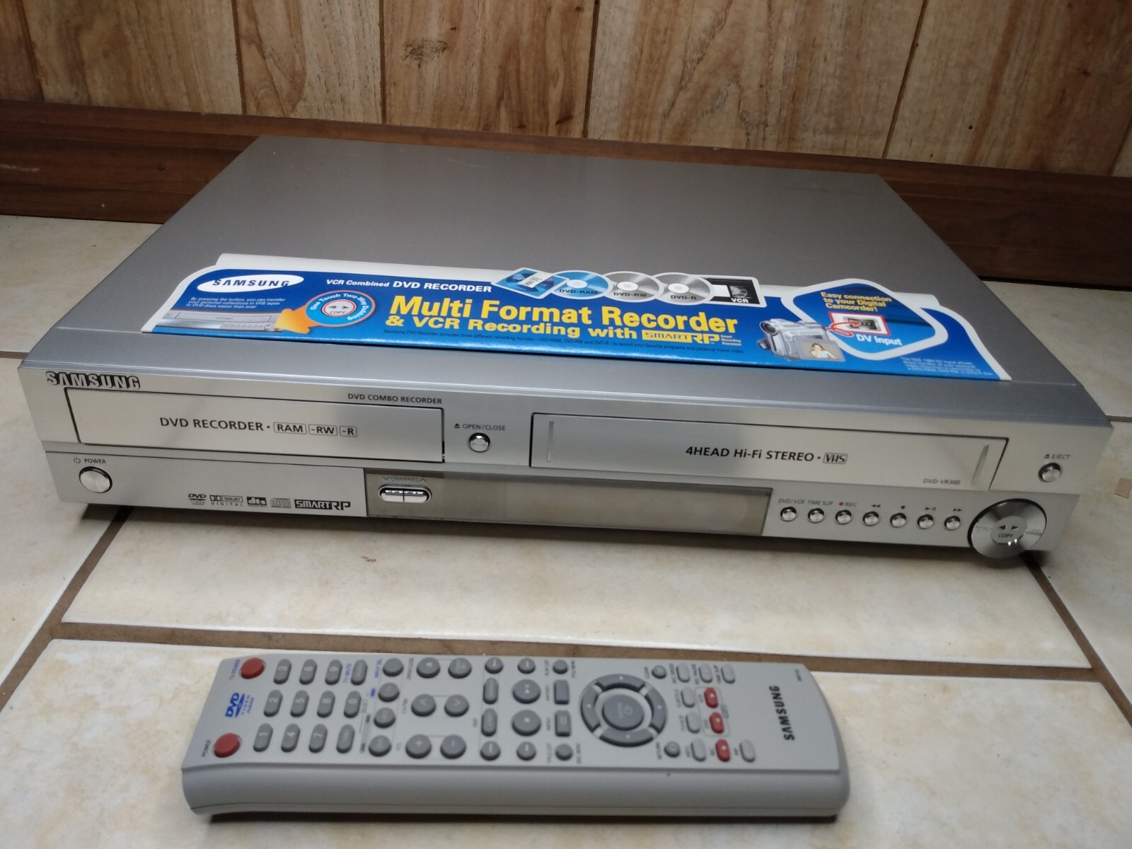 Samsung DVDVR300 DVD Recorder VHS/VCR Player Combo / W Remote eBay