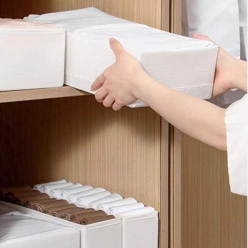 Scatola Porta Abiti Camera da Letto Multifunzione Pieghevole Organizzatore XHP AUN 25A, - Foto 10 di 17