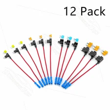 4 Types ATO ATC ATM APM Fuse Holder for Cars Trucks Boats (12 Pack)