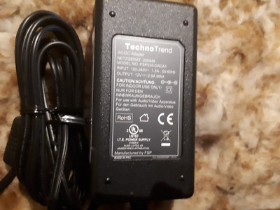 12V 1,3A Netzteil Adapter, AC 100-240V, DC 12 Volt 2,9A, Stecker 5,5 * 2,5