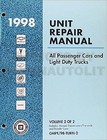 1998 Chevy Geo Manual Transmission Overhaul Book Tracker Metro Prizm OEM