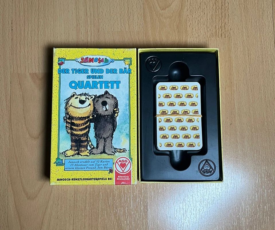 Janosch Quartett Kartenspiel Tiger & Bär Kinder Serie Altenburg Stralsund ASS - Bild 3 von 4