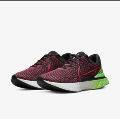 Nike React Infinity Run Flyknit Black Red White DH5392-003 Men Size 12 New