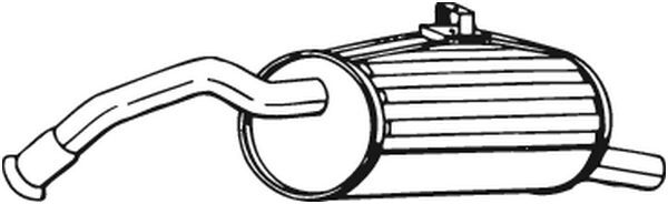 BOSAL 228-205 End Silencer for TOYOTA
