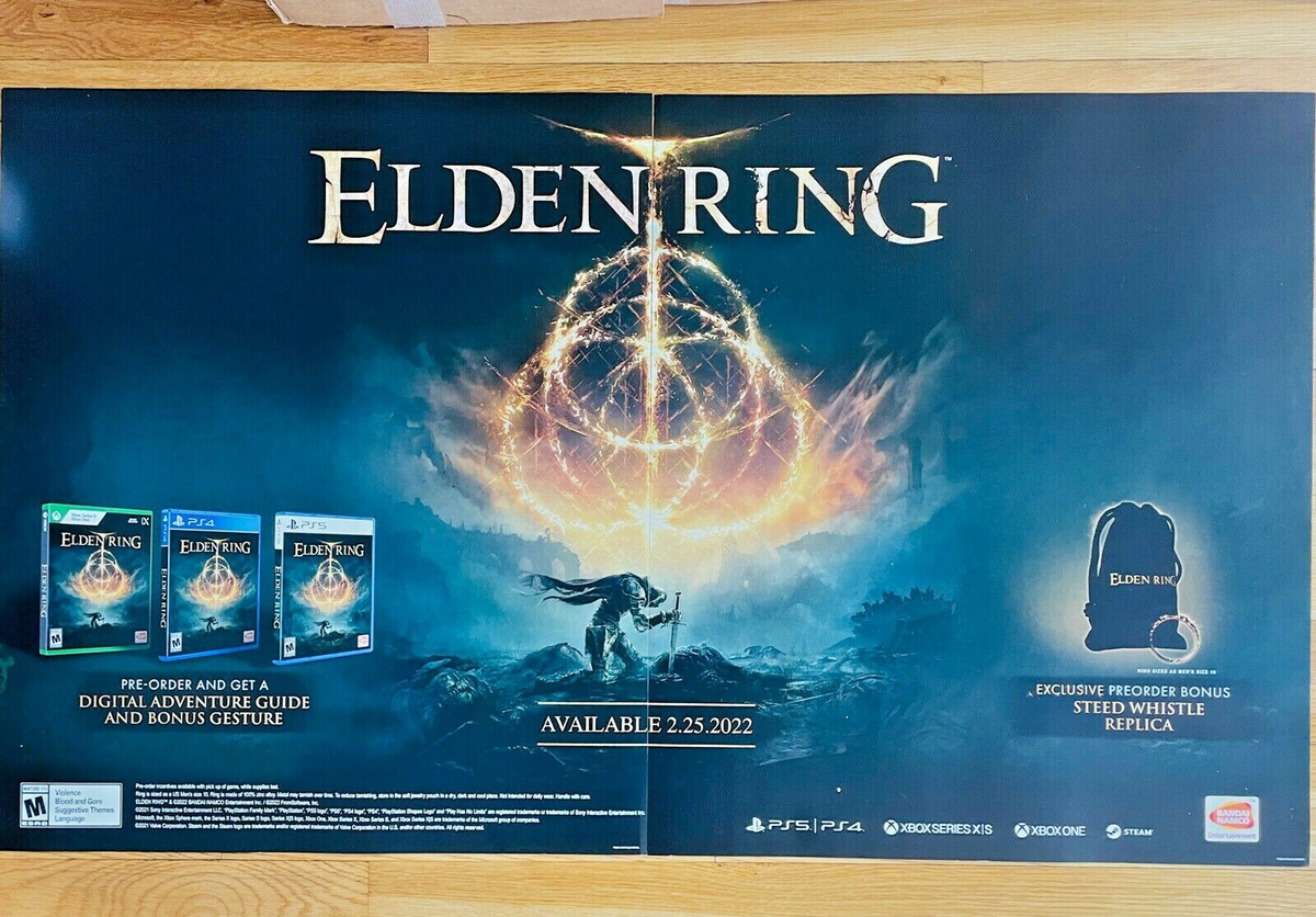 Elden Ring ポスター　販促用B2ポスター PS5 PS4 ELDEN RING B2 Size Promotional Game Poster Japanese Ver