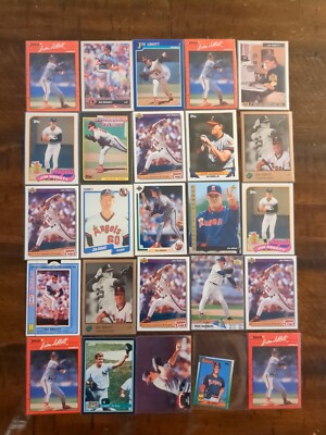 Jim Abbott Baseball Card Lot - 25 Cards