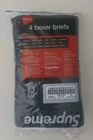 SS24 Supreme Hanes black boxer briefs (4pack) size XL New unopened Underwear