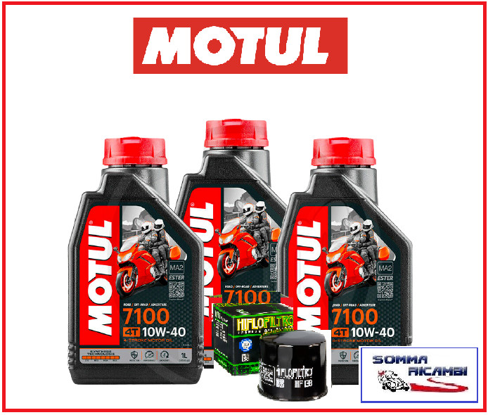 TAGLIANDO SUZUKI DL V-STROM 650 2012-2020 OLIO MOTUL 7100 10W40 + FILTRO HIFLO