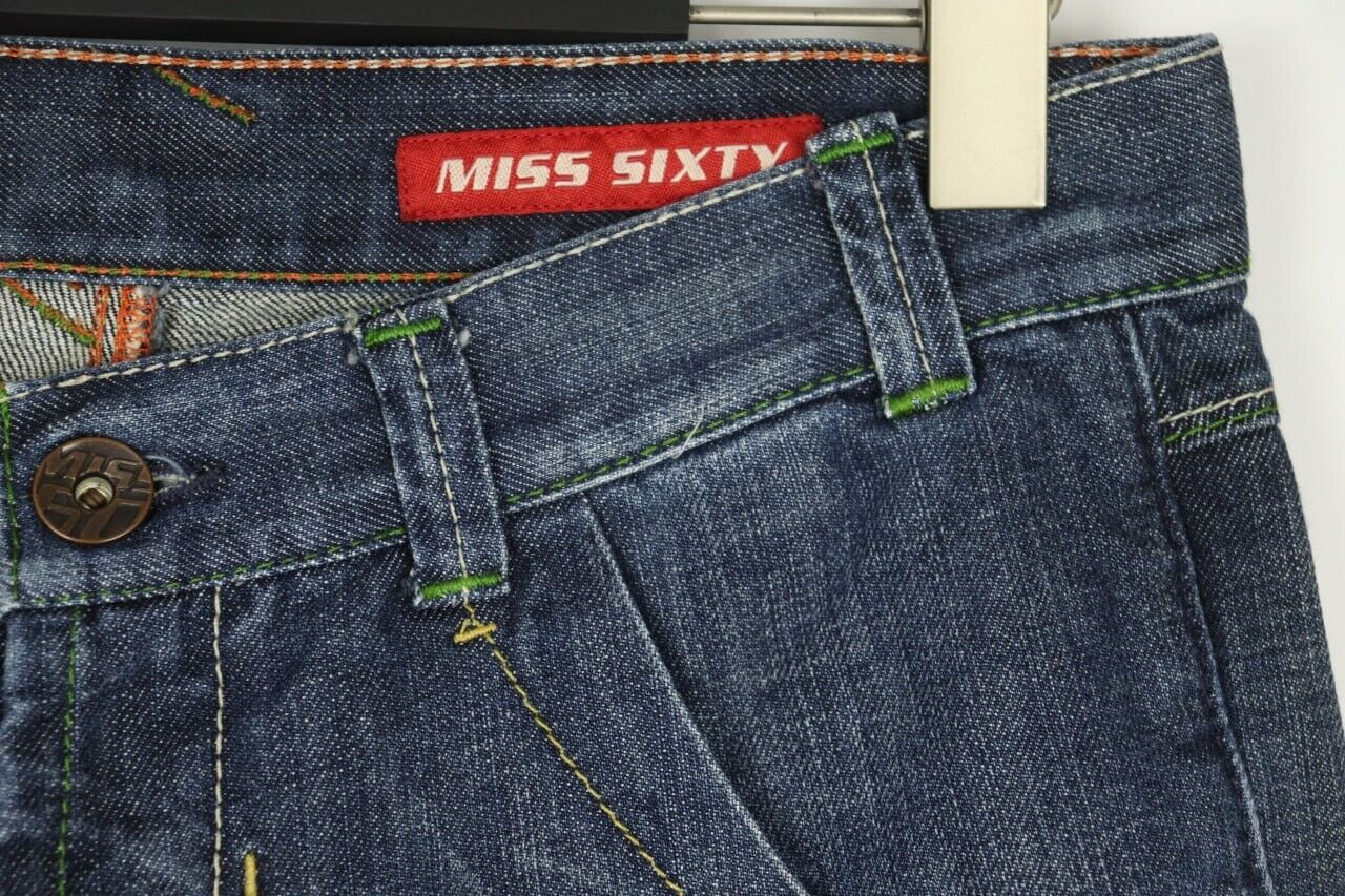 MISS SIXTY Low Rise Blue Wash Denim Straight Jean… - image 4