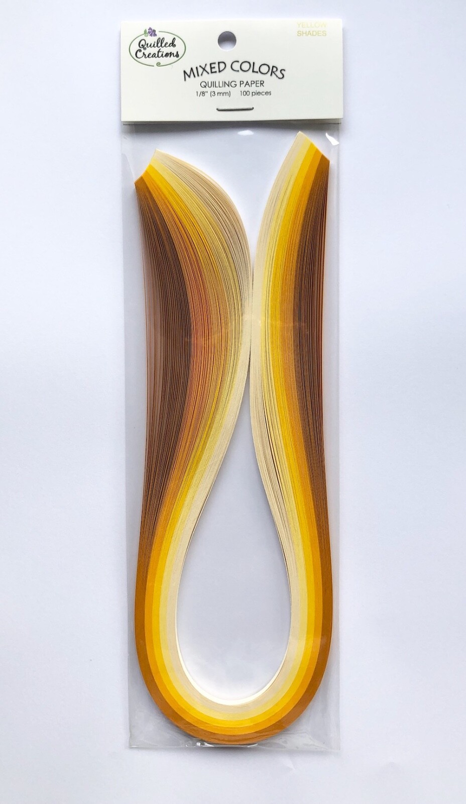 Quilled Creations Yellow Shades 3mm Quilling Paper Strips Birthday Card Making