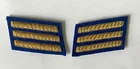 US Civil War Confederate Marine Corps Captain bullion rank badges