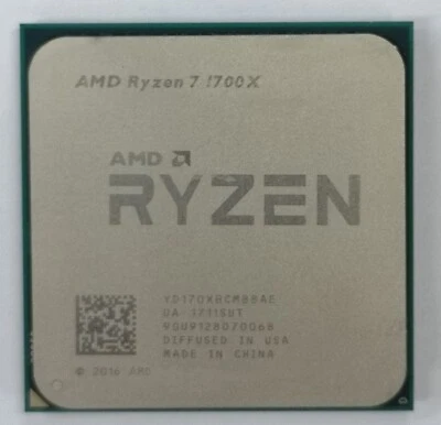 AMD Ryzen 7 1700X AM4 R7 1700X 3.4 GHz 8-core 16MB Desktop 95W CPU