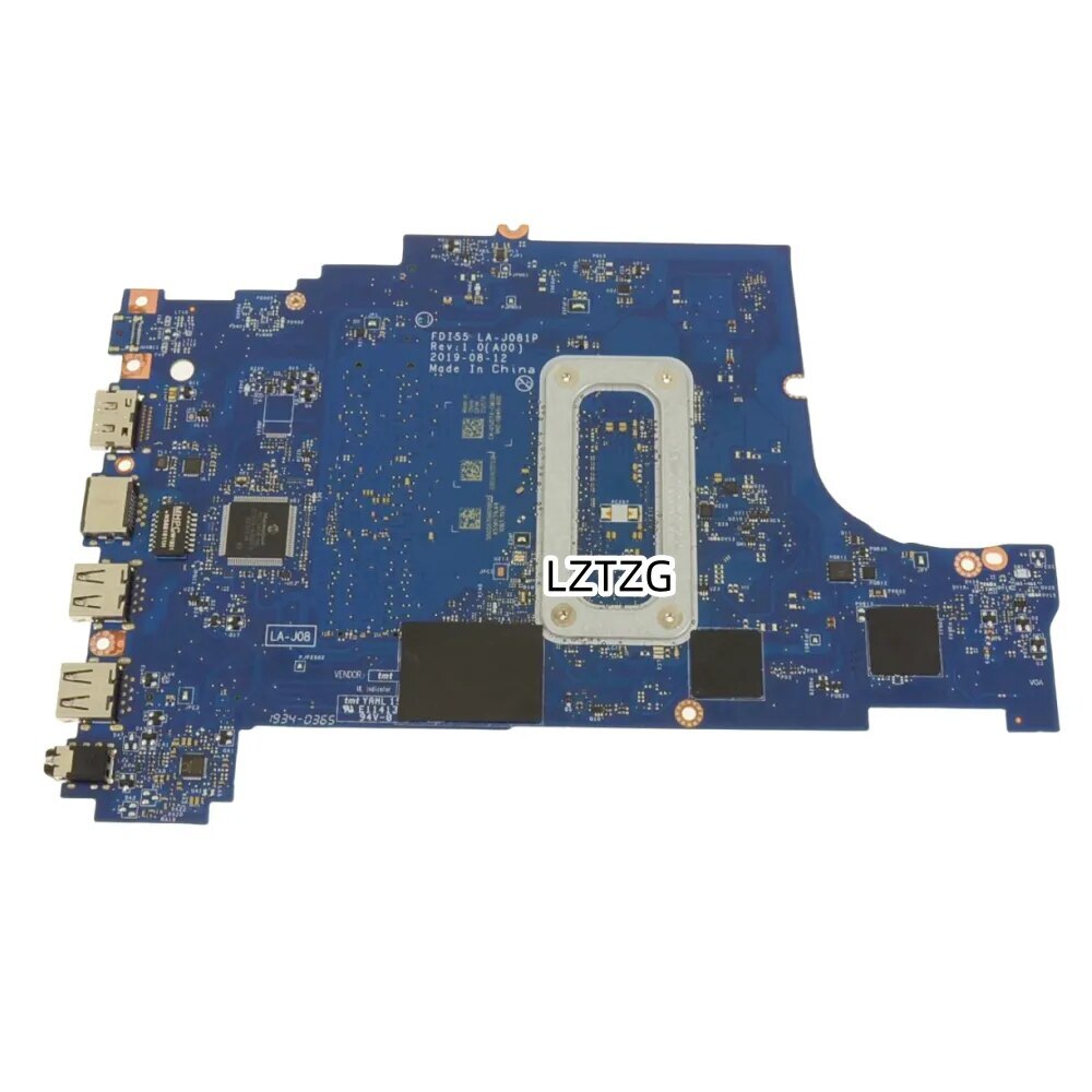LA-J081P For DELL Inspiron 3593 3793 5593 Motherboard CPU I5