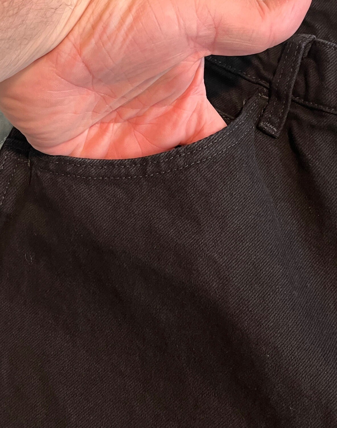 Rustler Jeans Mens Size 36 x 34 Black Regular Fit Straight Leg Dark Wash NWT