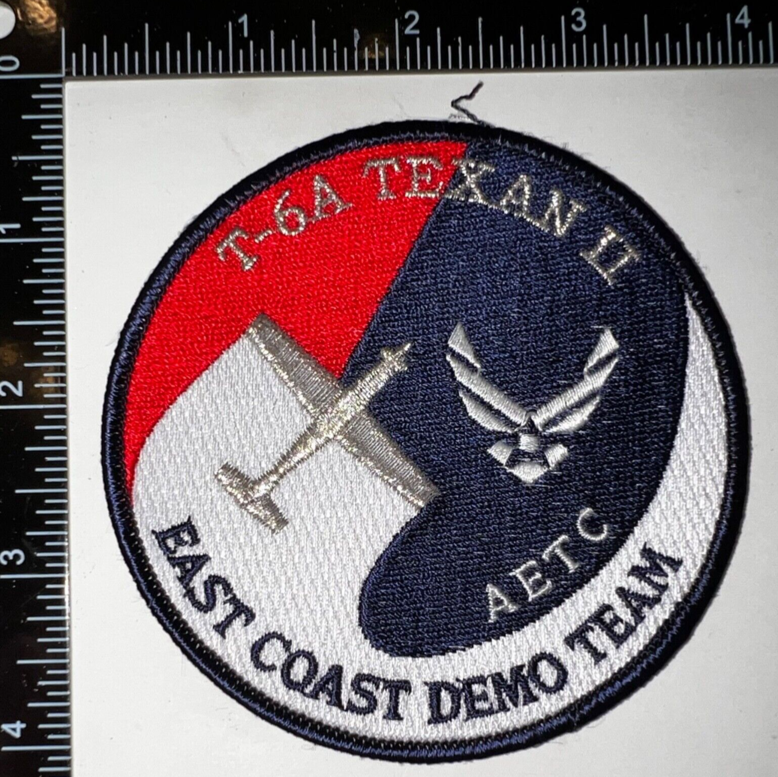 USAF US Air Force T-6A Texan II East Coast Demo Team AETC Patch | eBay