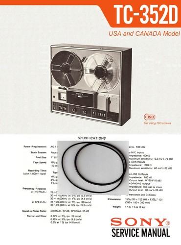 Sony TC-200 Vintage Tonbandgerät mit Boxen (Gebraucht) in Frümsen für