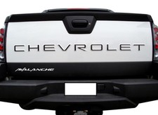 Chevrolet Avalanche Tailgate Letters Inserts Abs Plastic Piano Black Decals