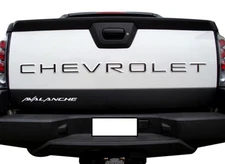 Chevrolet Avalanche Tailgate Letters Inserts ABS Plastic Piano Black Decals 