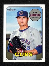 Jose Albertos 2018 Topps Heritage Minors Card #47; Cubs