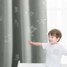 Vangao Kids Curtains for Boys Bedroom Kids Blackout Curtains 84 Inch Length O...