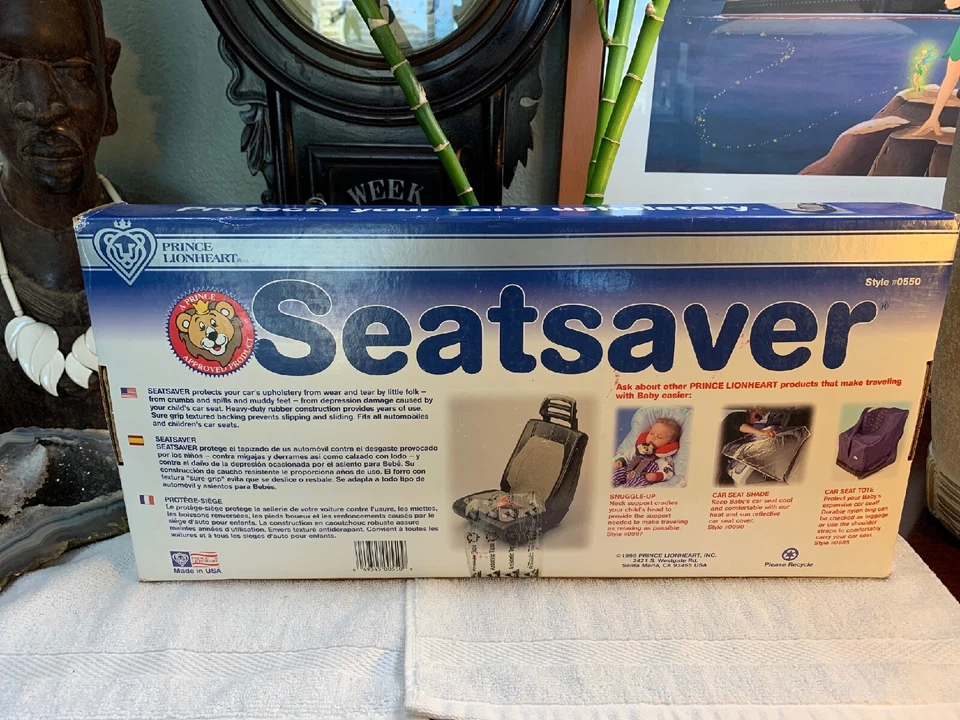 Almohadilla/alfombra protectora de asiento elevador para asiento de coche Prince Lionheart 2 etapas nueva Foto 3 de 4