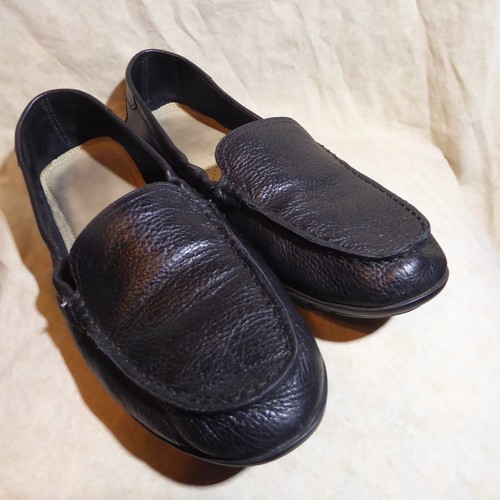 🥿 Hush Puppies Moc Toe Loafers 9.5 W Black Leather; Leather Lining and Insole - Picture 6 of 16