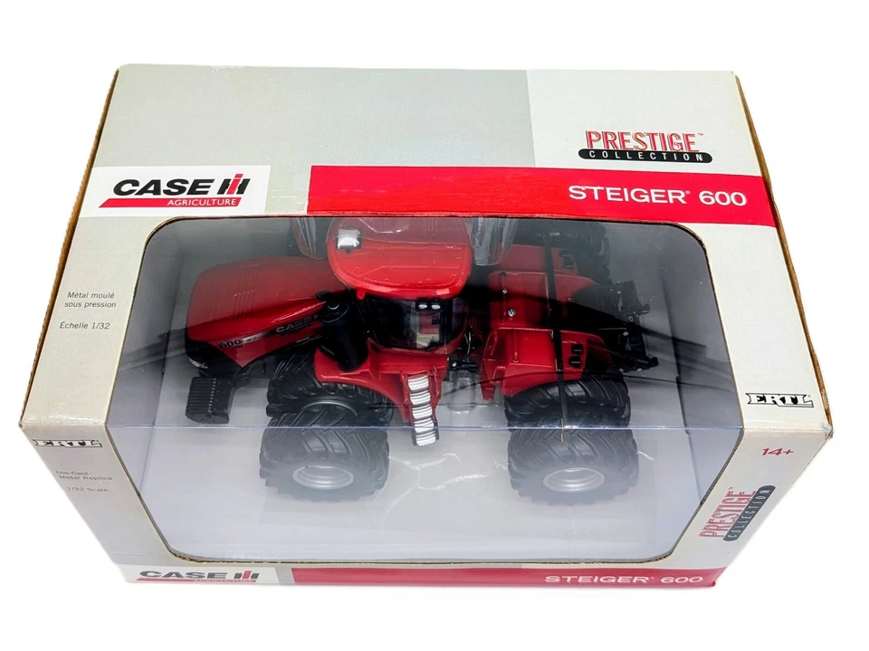 Trator 4WD Case IH Steiger 600 em escala 1/32 com duplas, coleção Prestige - Imagem 2 de 3