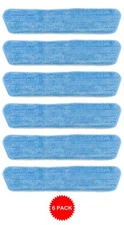 6 Pack Microfiber Mop Pads Real Clean Simplee Cleen Dust Refill Eco-friendly
