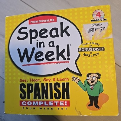 Speak in a Week : See, Hear, Say, and Learn Spanish Week 1 by 