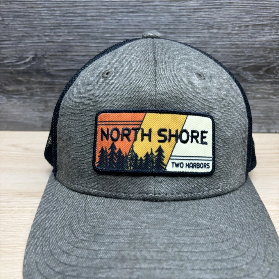 North Shore Two Harbors Hat Cap Snap Back Olive Green Trucker Mesh Mens Zephyr - Image 2 of 4