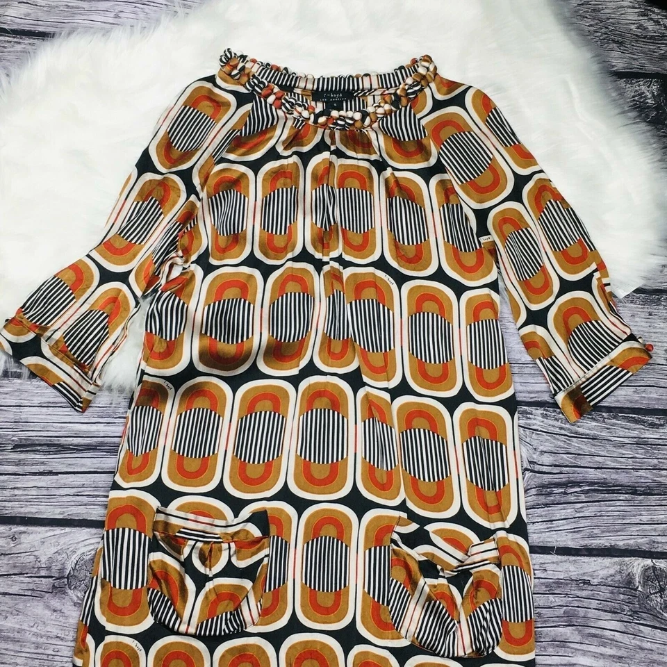 Vestido T Bags Los Angeles Mujer Pequeño Seda Retro Y2K Años 90 Cambio Ligero Tostado Foto 3 de 4