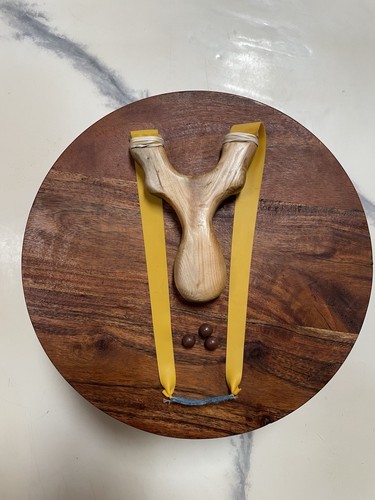Hand Made Slingshot Natural Fork Cedar Made In USA