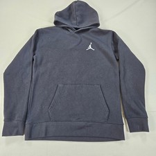 Nike Air Jordan Black Long Sleeve Fleece Hoodie Youth Size XL